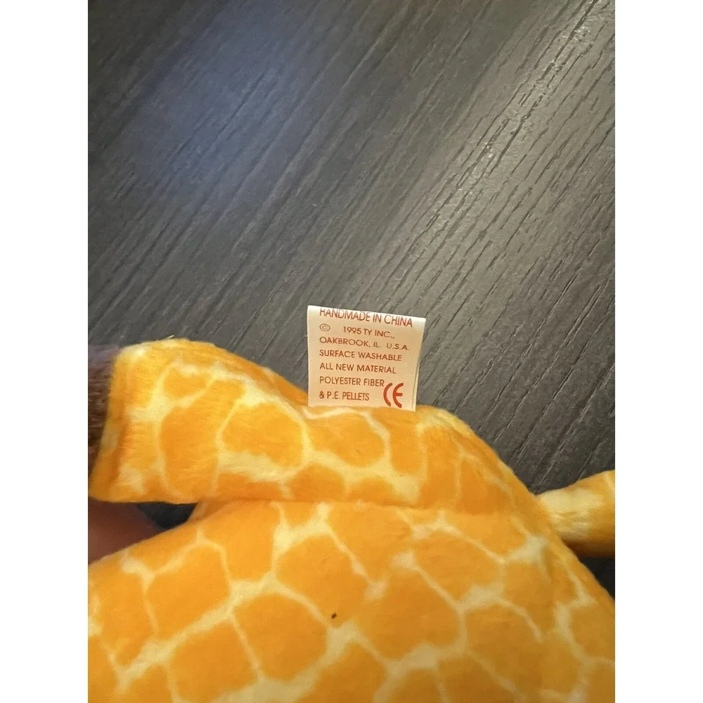 May 19,‎ 1995 Ty Original Beanie Babies TWIGS The Giraffe PVC PELLETS With Tags